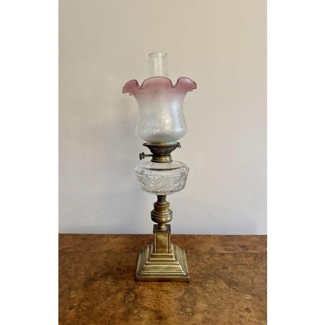 Antique Victorian Oil Lamp, 1880 For Sale - Image 6 of 6
