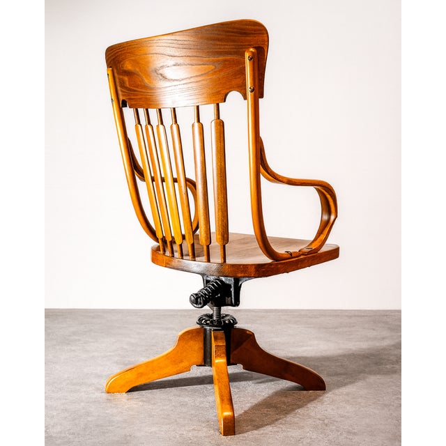 Victorian Office Chair, 1890s For Sale - Image 4 of 7