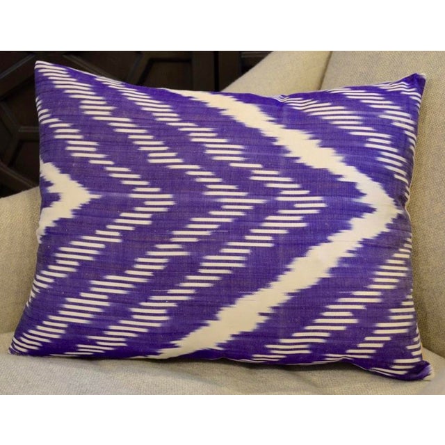 Purple Silk Ikat Throw Pillow Chairish