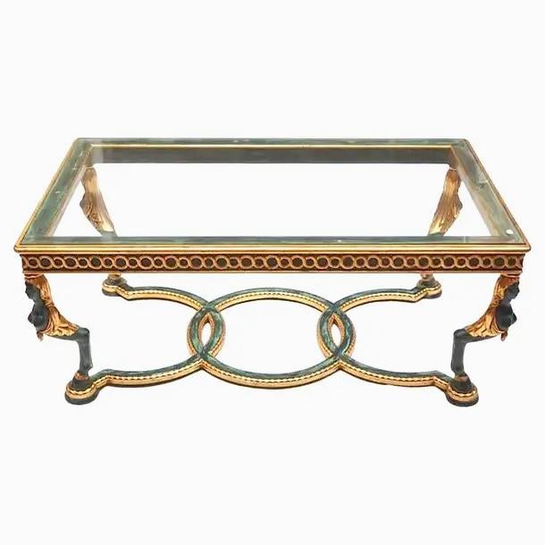 Figural Venetian Lacquered Coffee Table For Sale - Image 4 of 10