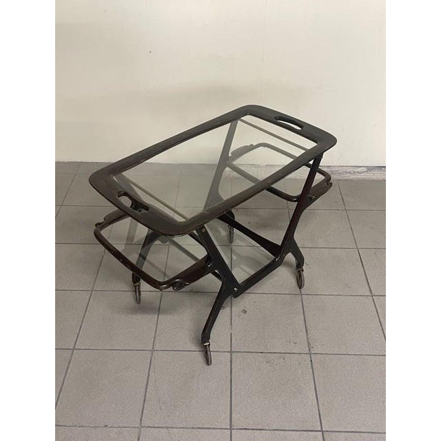 Bar Trolley attributed to Cesare Lacca, 1950s For Sale - Image 9 of 18