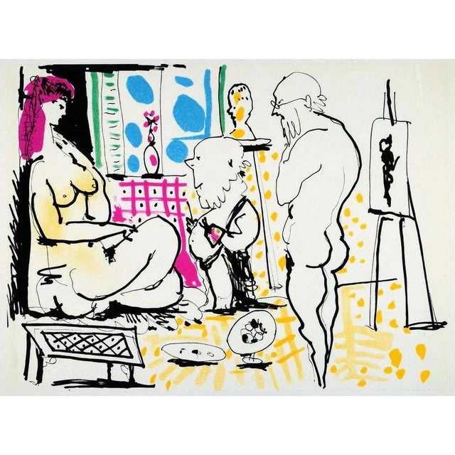 1960s Pablo Picasso, Suzanne and the Old Men, Lithograph, 1966 For Sale - Image 5 of 5