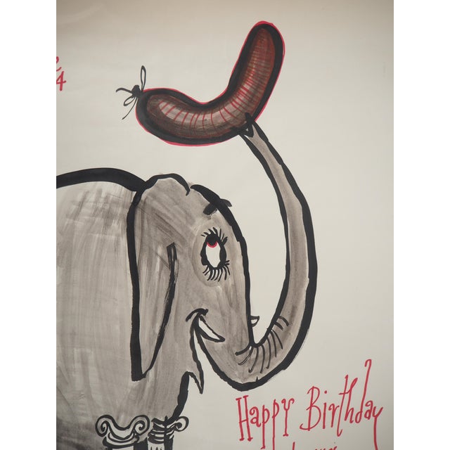 Elephant Grec Drawing by Ronald Searle For Sale - Image 6 of 8