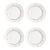 Mid 20th Century Haviland Limoges "Ladore" Gold Floral Porcelain Salad/Luncheon Plates – Excellent Condition - Set of 4 For Sale