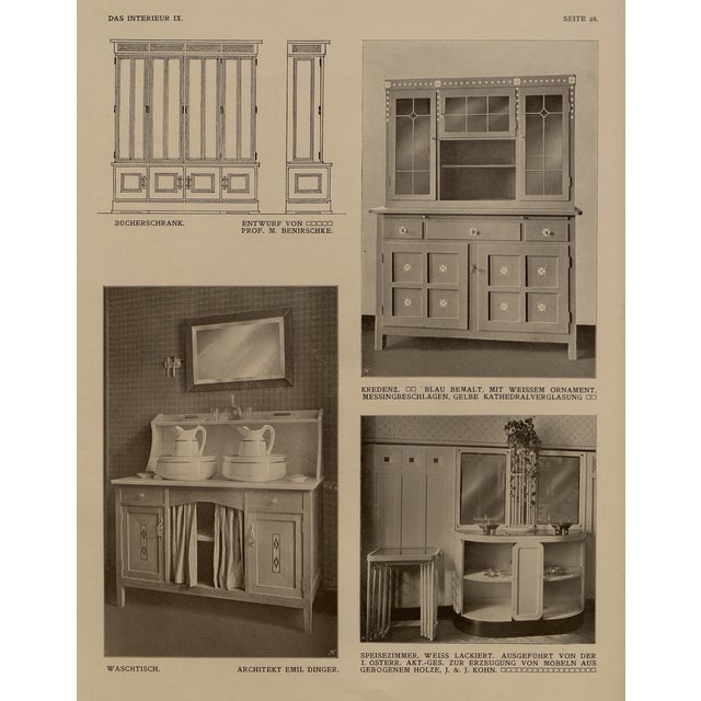 Art Nouveau Nesting Table Set after 1905 Design by Prof. Josef Hoffmann, Vienna, c.1980, Set of 4 For Sale - Image 11 of 18