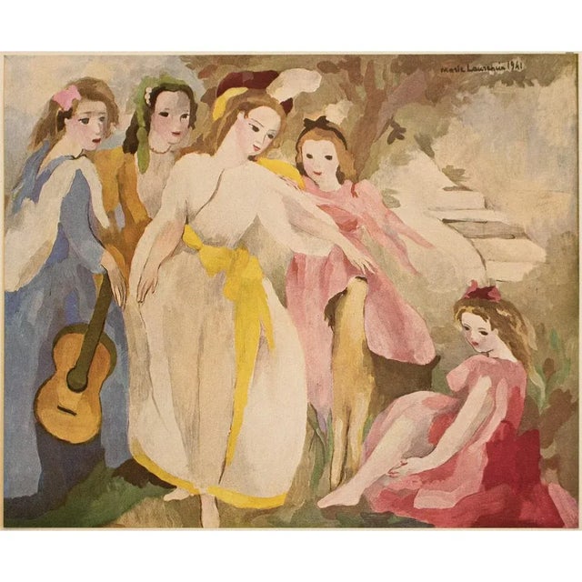 Rose 1951 After Marie Laurencin "The Princess of Cleves", First Edition Avant-Garde Parisian Lithograph For Sale - Image 8 of 8