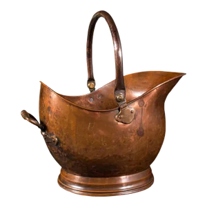 1850s Victorian Antique Helmet Scuttle, English, Copper, Coal Bucket, Fireside Bin