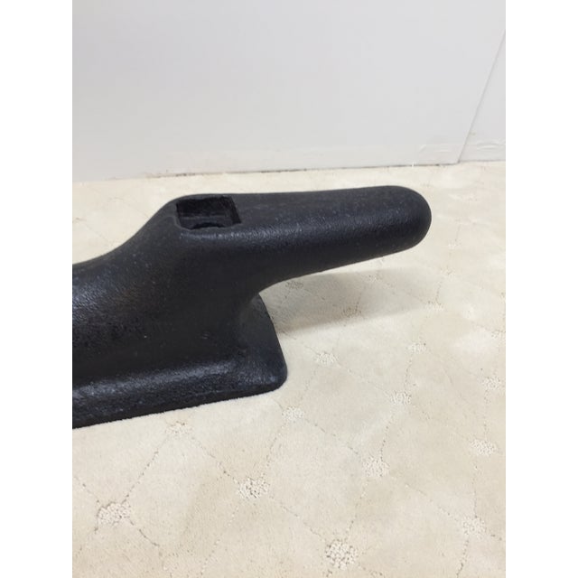 Large Metal Solid Ship Docking Cleat Nautical Antique Garden Item For Sale - Image 4 of 17