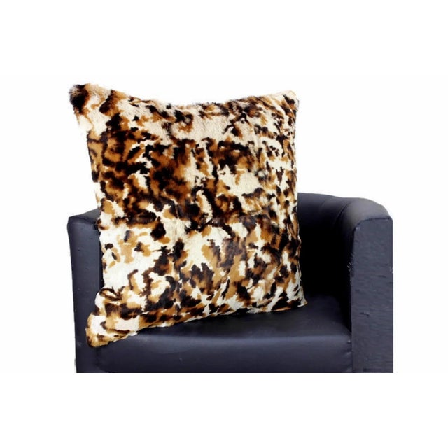 Vintage Animal Skin Fur Cowhide Pillow Cover For Sale - Image 10 of 12