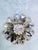 Dramatic vintage DeLizza & Elster (Juliana) brooch and earring set featuring smoky black diamond navette rhinestones,...
