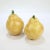Figurative Pear Shaped Yellow Pottery Salt & Pepper Shakers - 4 Pieces For Sale - Image 3 of 10