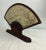 Antique Early 1800's Chinese Qing Dynasty Hand Painted Hand Fan Carved Wood Base For Sale - Image 16 of 18