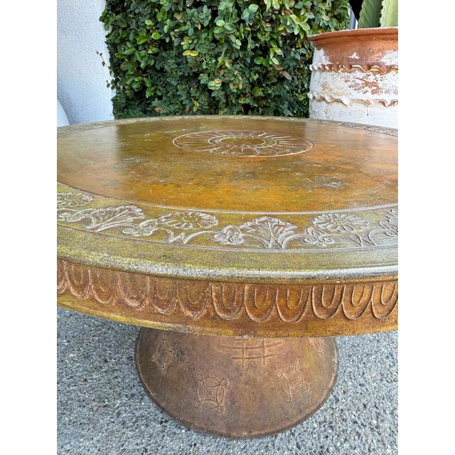 Vintage Japanese Metal Coffee Table For Sale - Image 4 of 6