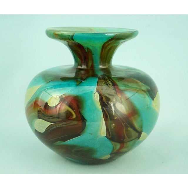 Modern Vintage Submerged Blown Glass Vase from Mdina, 1970s For Sale - Image 3 of 18