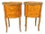French Louis XV Marquetry Inlaid Vintage Night Stands -a Pair For Sale