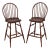 Pair Robert Bergelin Windsor Style Cherry Counter Chairs For Sale