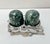 Hollywood Regency Vintage Rabbit Salt & Pepper Shakers With Green Marble – Arthur Court - 3pcs For Sale - Image 3 of 11