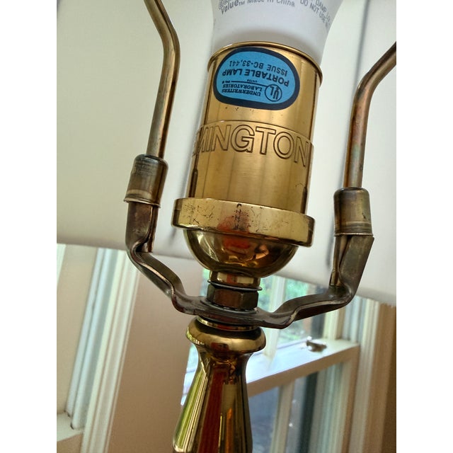Neoclassical Pair of Remington Crystal Column Lamps For Sale - Image 3 of 12