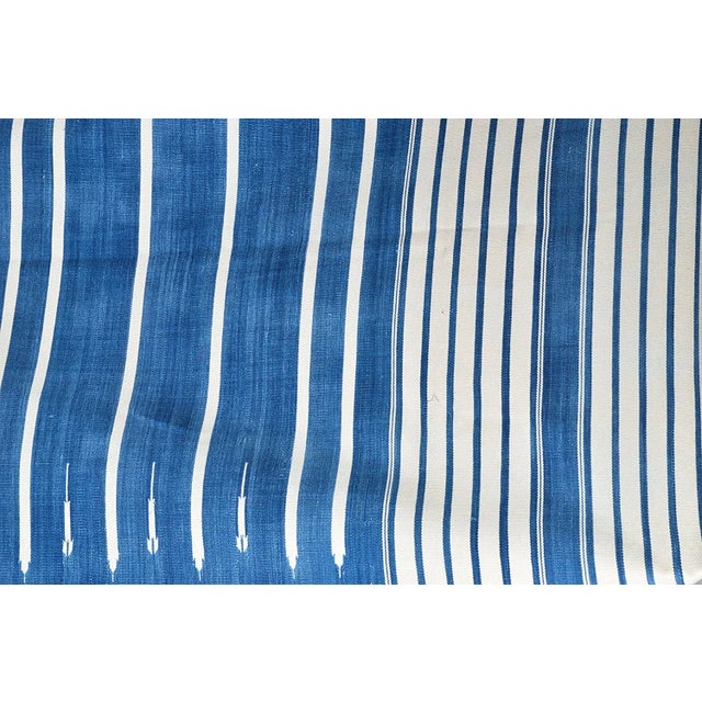 Casa Cosima Water Lily Rug, 9x12, Blue & White For Sale - Image 4 of 5