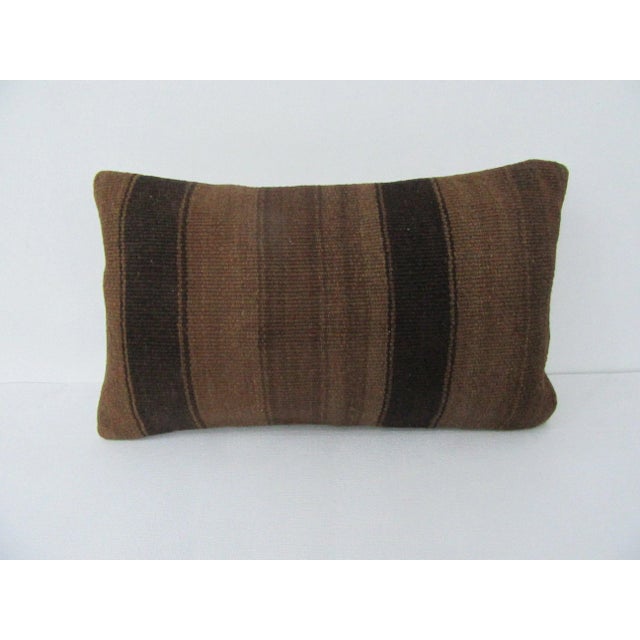 Brown Kilim Pillow Cover For Sale - Image 4 of 4