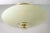 Mid-Century German Opaline and Brass Flush Mount, 1950s For Sale - Image 9 of 16