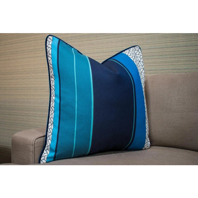 Bjork Studio Custom Striped Pillows - a Pair For Sale - Image 4 of 5