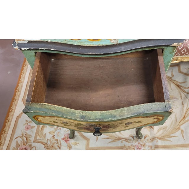 Italian Vintage 1940s Hand Painted Stand For Sale - Image 4 of 10