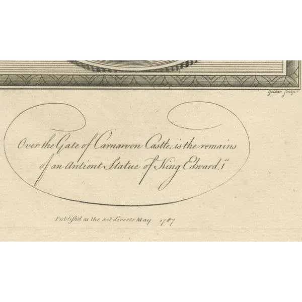 Late 18th Century 1787 Engraved Portrait of King Edward I - Hammer of the Scots For Sale - Image 5 of 8