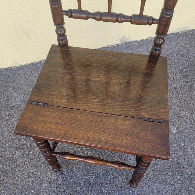 19th Century 19th Century Convertible Library Step Stool Chair For Sale - Image 5 of 15