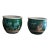 18th Century Yongzheng Chinese Green Glazed Pots - A Pair For Sale
