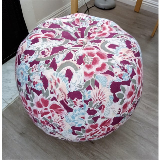 Wood DesignXQ Isa Boucle Ottoman For Sale - Image 7 of 9
