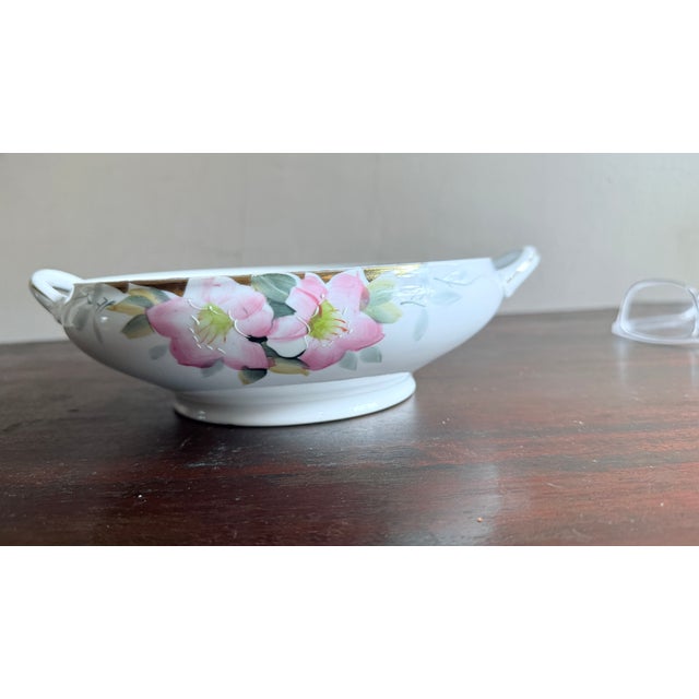 Antique, Early 20th Century Noritake Japan Azalea Porcelain Tureen With Lid For Sale - Image 13 of 13
