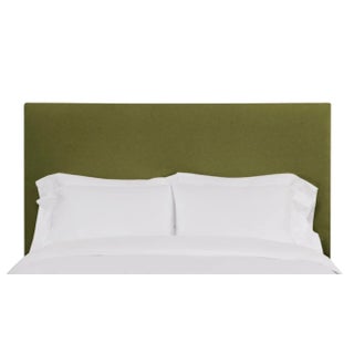 Hadley Full/Double Headboard, Olive Velvet For Sale