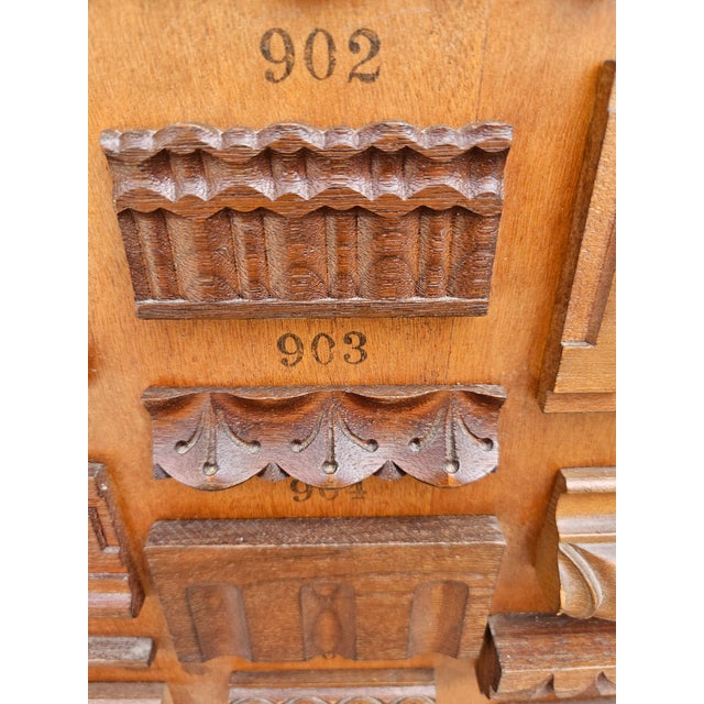 Mercantile Architectural Wood Molding Trim Display (Panel B) For Sale - Image 10 of 13