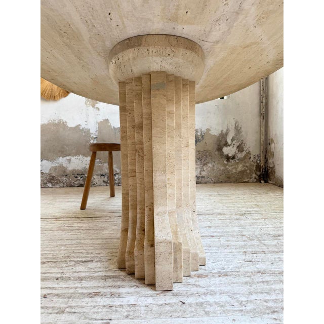 Travertine Dining Table by Afra & Tobia Scarpa, Italy, 1970 For Sale - Image 18 of 18