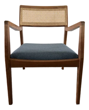 Mid 20th Century MCM Caned Jens Risom “Playboy” Style Chair