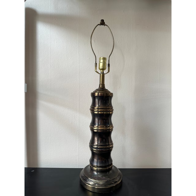 Stiffel Vintage 60’s Stiffel Brass Table Lamp For Sale - Image 4 of 7