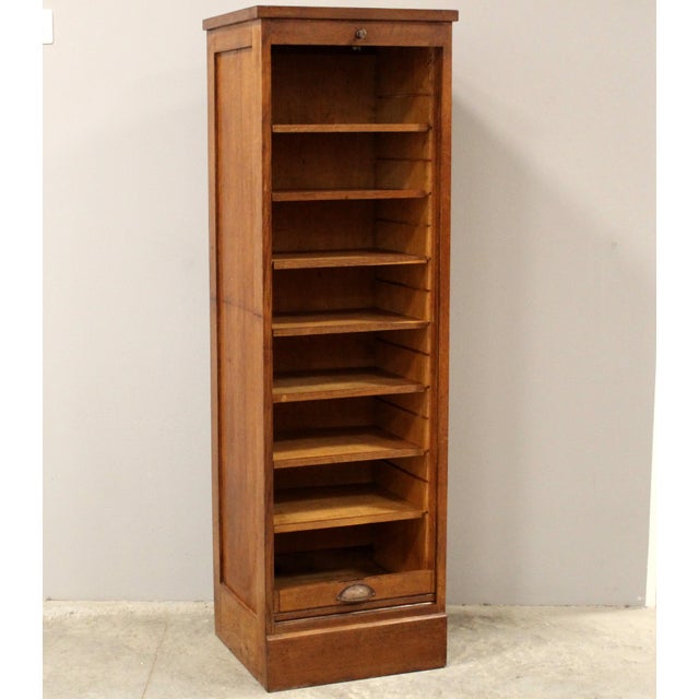 Vintage Filing Cabinet in Oak, 1920s For Sale - Image 6 of 15