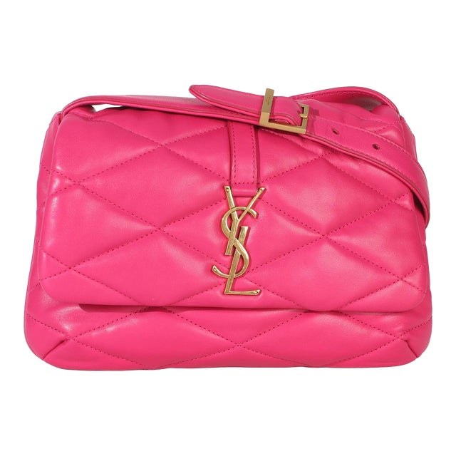 Pink Diamond Quilted Lambskin Le 5 a 7 Shoulder Flap Bag For Sale