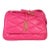 Pink Diamond Quilted Lambskin Le 5 a 7 Shoulder Flap Bag For Sale