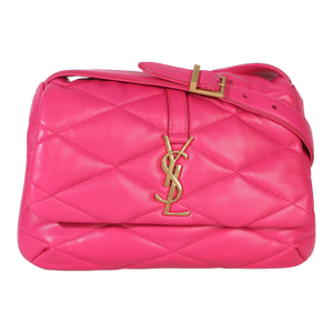 Pink Diamond Quilted Lambskin Le 5 a 7 Shoulder Flap Bag