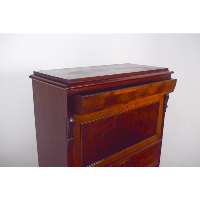 Antique Abattant Cabinet with Large Drawers, 1890s For Sale - Image 5 of 18