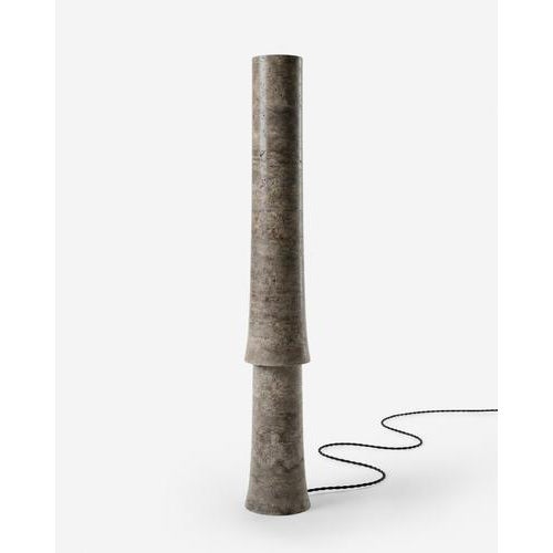 Contemporary 01 Floor Lamp in Travertine by Pietro Franceschini For Sale - Image 3 of 9