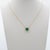 1.8Ct Zambian Emerald Necklace With Natural Diamond Accents: Solid 14k Gold, 8mm For Sale - Image 4 of 9