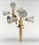 Vintage Neoclassical Gilt Brass Figural Three-Light Wall Sconces - a Pair For Sale - Image 11 of 12