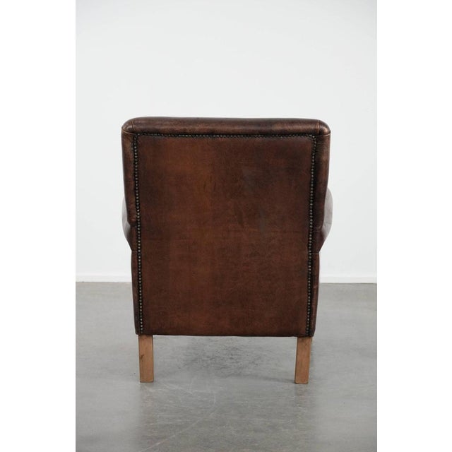 Vintage Armchair in Sheepskin For Sale - Image 4 of 17