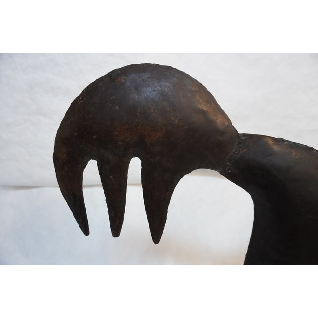French Iron Rooster Sculpture For Sale - Image 12 of 12
