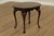 High Quality American Made Vintage Cherry Oval Top Side Table with Scallop Carved Apron