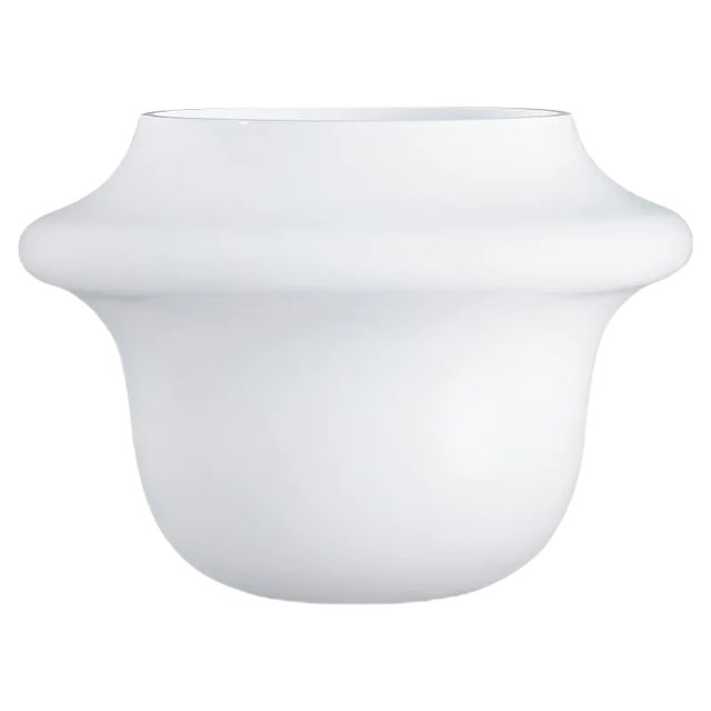 Atollo Bowl in White Glass from VGnewtrend For Sale