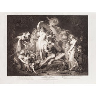 Shakespeare's Midsummer-Night's Dream- Etching-J.P. Simon After J.H. Fussli-1796 1796 For Sale